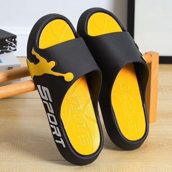 Men's Outdoor Wear Summer Thick-soled Basketball Fashion Slippers Wear-resistant - Image 8