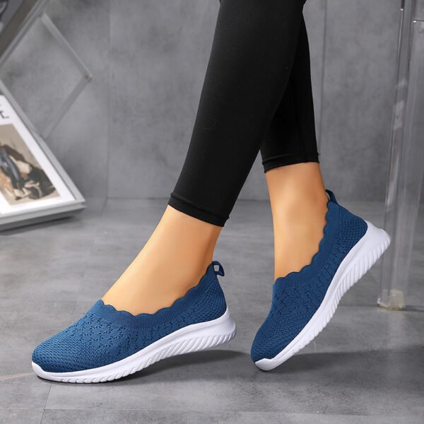 Low-cut Flying Woven Fashion Plus Size Women's Shoes - Image 8