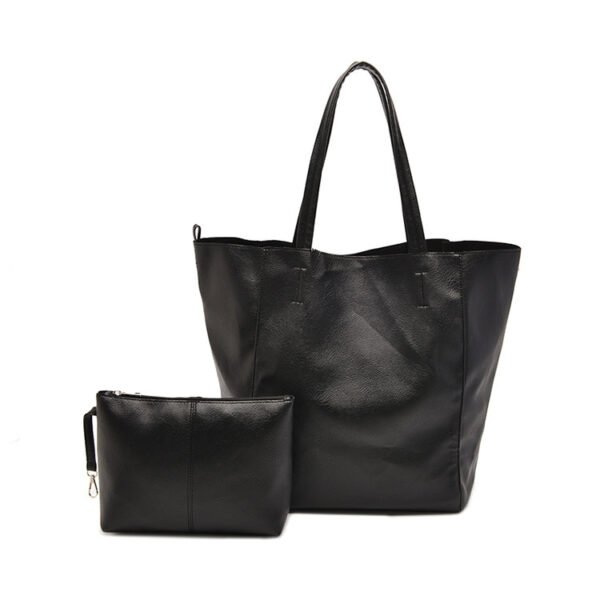 Retro Style Large Bag Women's Soft Leather Large Capacity Shoulder - Image 5
