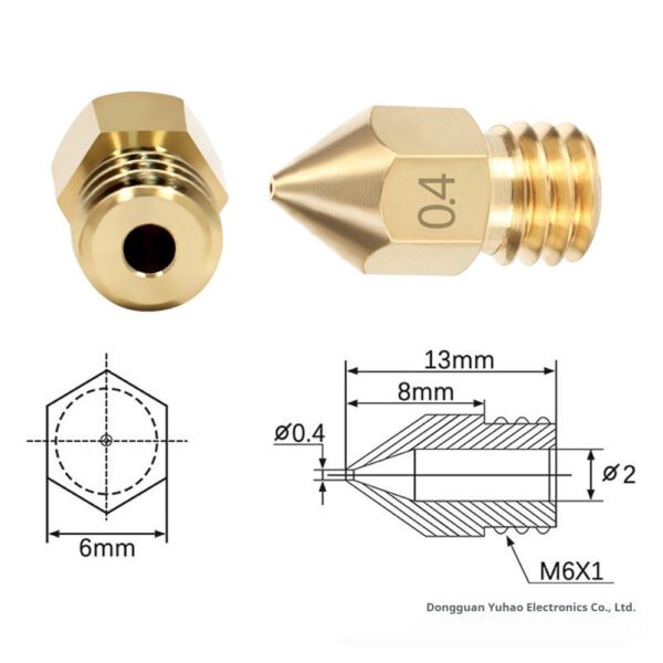 3D Printer Accessories Pointed Brass MK8 Nozzle Alloy Cleaning Pin MK8 Nozzle Kit - Image 5