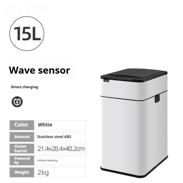 Inductive Ashbin Living Room And Kitchen Large Capacity Deodorant Smart Trash Can - Image 6