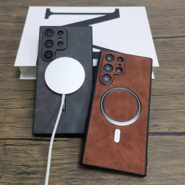 Small Sheepskin Pattern Magnetic Phone Case - Image 2