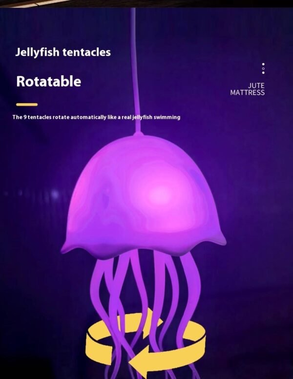 Jellyfish Lamp USB Colorful Voice Control Swimming Ambience Light - Image 6