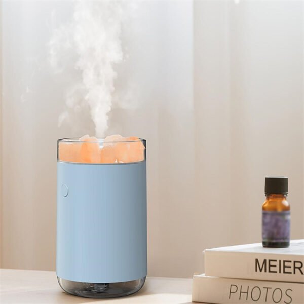 Air Humidifier Crystal Salt Stone Desktop Aromatherapy Essential Oil Ultrasonic Diffuser With LED Lamp Bedroom Home Humidifier - Image 6