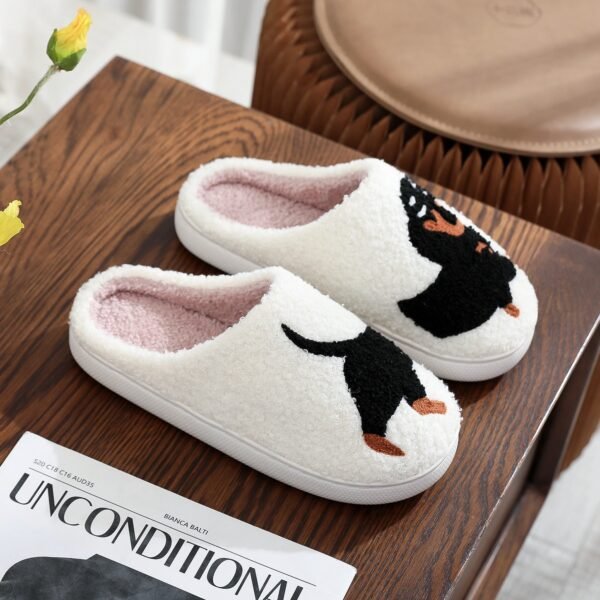 Cotton Slippers Women's Home Winter Animal Embroidery Warm - Image 2