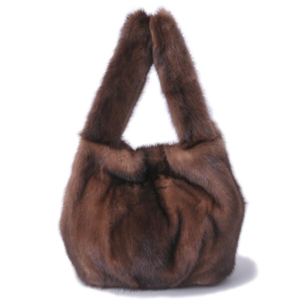 Whole Skin Mink Fur Wrap Soft Surface - Image 5