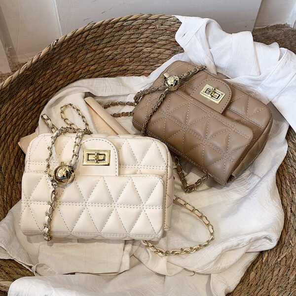 High-grade Diamond Pattern Chain Bag Women's Simple All-match - Image 2