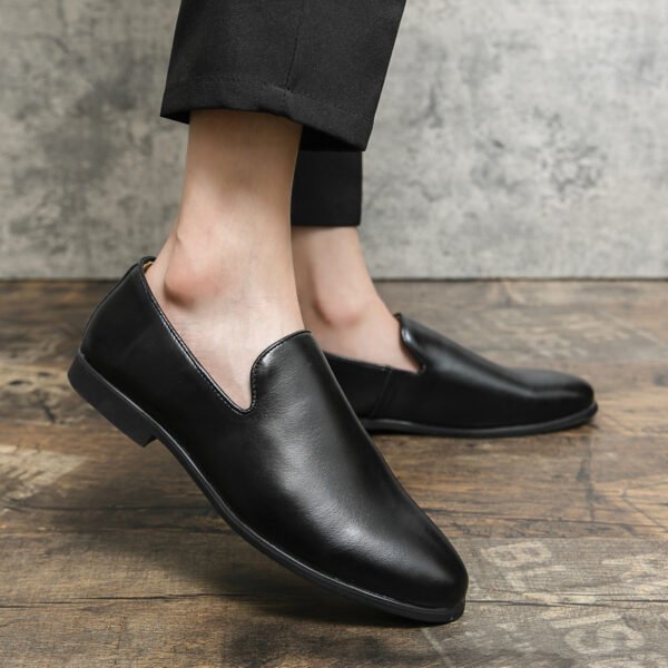 Breathable Casual Leather Shoes Korean Fashion Doug Shoes - Image 3