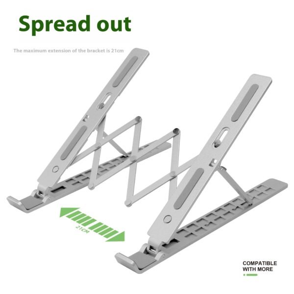 Three-fork Aluminum Alloy Desktop Notebook Pad Heat Dissipation Bracket - Image 4