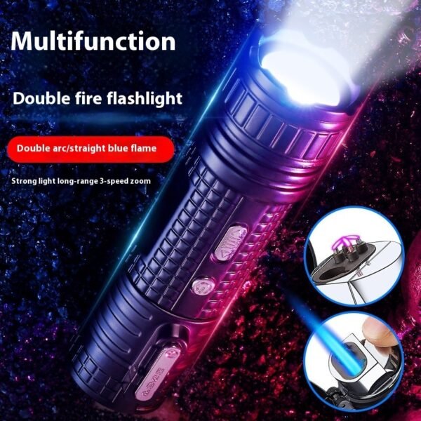 Multi Functional Creative Three Use Waterproof Flashlight Lighter - Image 3