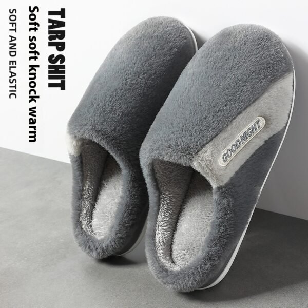 Men's Non-slip Warm Indoor Cotton Slippers Cotton Slippers - Image 6
