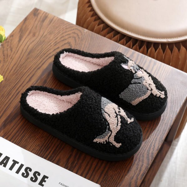 Cotton Slippers Women's Home Winter Animal Embroidery Warm - Image 7
