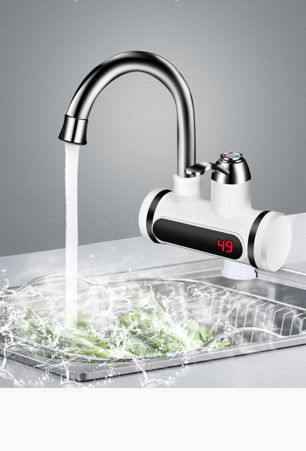 Kitchen Electric Water Tap  Water Heater Temperature Display Cold Heating Faucet Hot Water Faucet Heater - Image 2