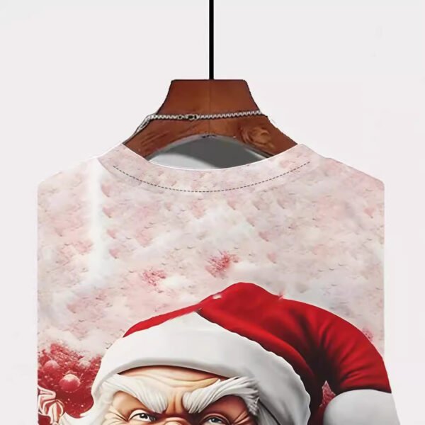 European And American Santa Claus 3D Printed Loose Short Sleeve - Image 4