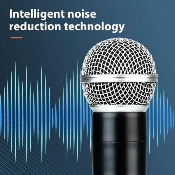 Home Karaoke Microphone New VHF One-to-two Wireless Microphone - Image 2