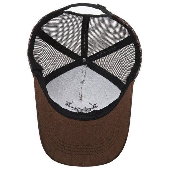 Deer Head Rear Mesh Tall Crown Baseball Cap Men's Summer Breathable - Image 2