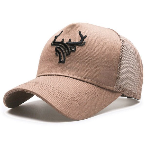Deer Head Rear Mesh Tall Crown Baseball Cap Men's Summer Breathable - Image 9