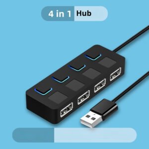 USB20 Hub Deconcentrator Button Computer One Drag Four