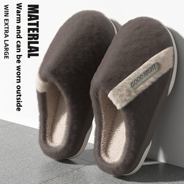 Men's Non-slip Warm Indoor Cotton Slippers Cotton Slippers - Image 7