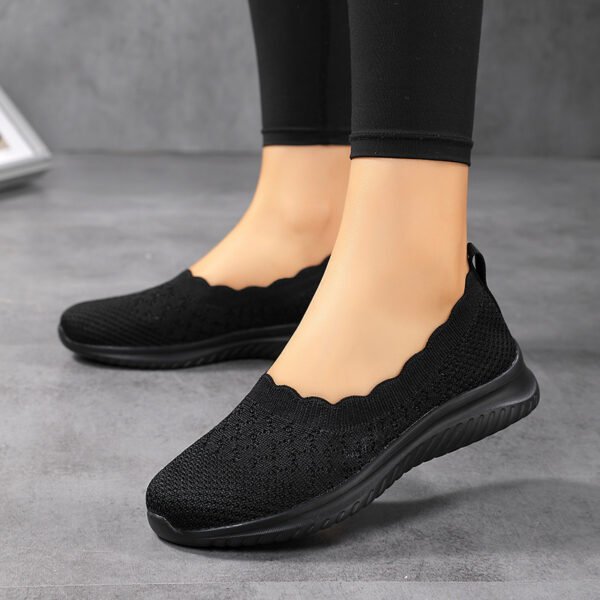 Low-cut Flying Woven Fashion Plus Size Women's Shoes - Image 2