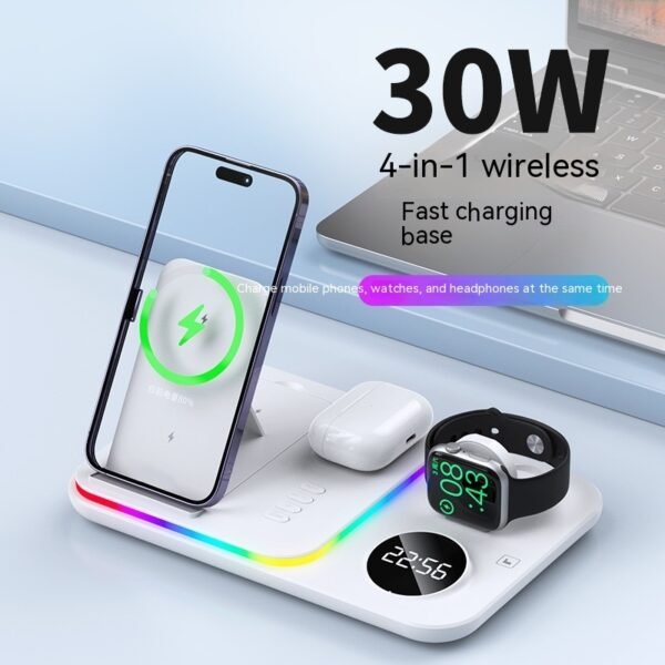 30W Multifunctional Three In One Wireless Magnetic Suction - Image 4