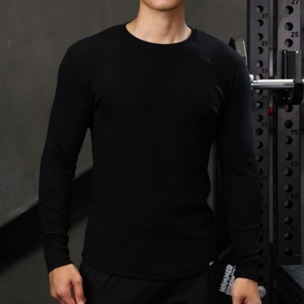 Men's Sports Workout Long Sleeve Running Top - Image 4