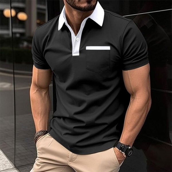 Slim Chest Pocket Short Sleeve Men - Image 3