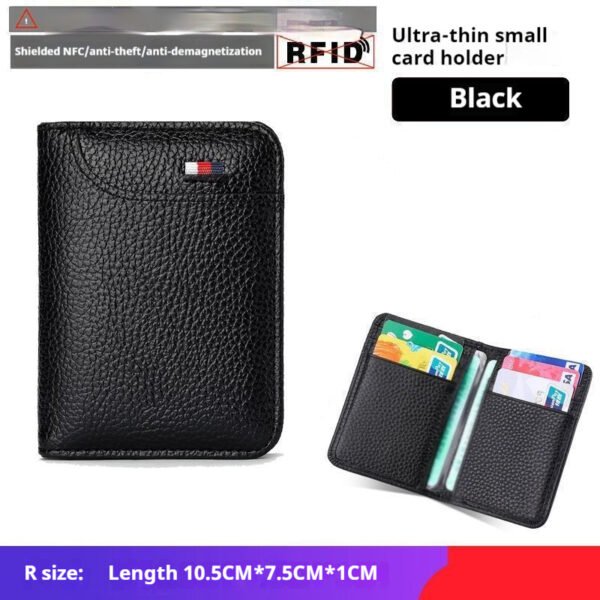 Men's Business Leather Case Bank Card Holder - Image 6