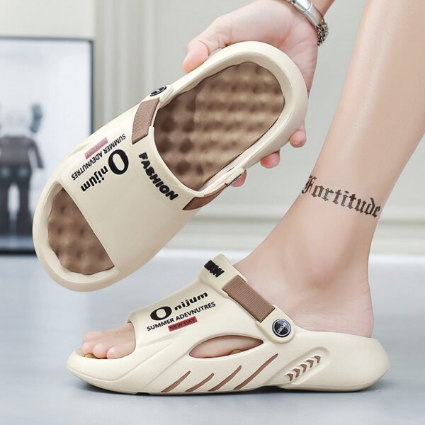 Men's Non-slip Wear-resistant Slippers Dual-use Plus Size - Image 4