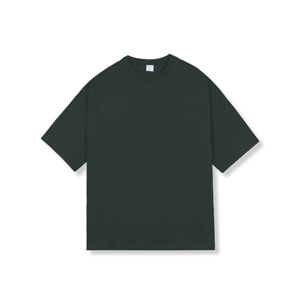 Solid Color Loose Cotton Crew Neck Short Sleeve Men - Image 8