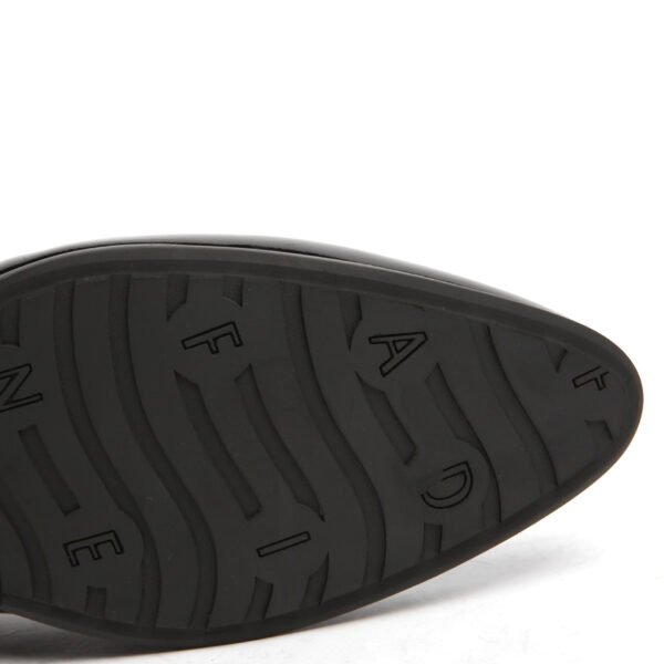 British Pointed Men's Lace-up Low-top Leather Shoes - Image 5