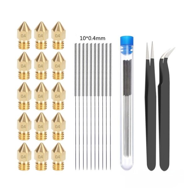 3D Printer Accessories Pointed Brass MK8 Nozzle Alloy Cleaning Pin MK8 Nozzle Kit - Image 8
