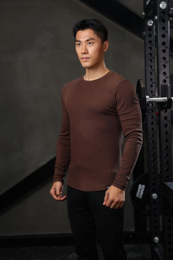 Men's Sports Workout Long Sleeve Running Top - Image 7