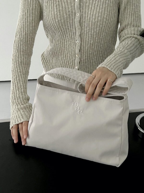 Women's Fashion Simple Solid Color Canvas Bag - Image 6