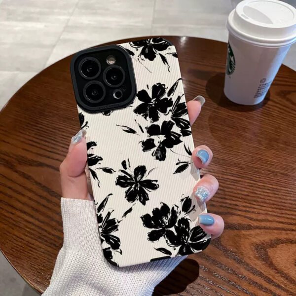 Black And White Leopard Print Phone Case 15 15PRO - Image 7