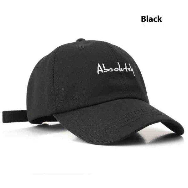 Black Peaked Versatile Casual Baseball Cap - Image 2