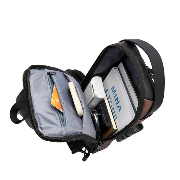 Password Lock Men's Leisure Bag With Large Capacity - Image 8