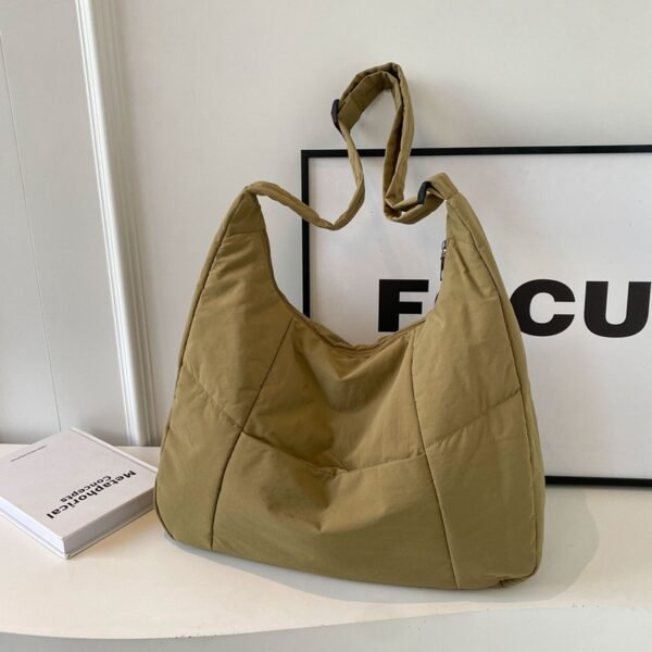 Cotton-padded Korean Casual Shoulder Bag - Image 8
