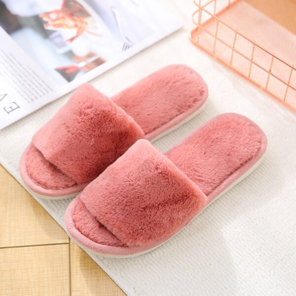 Velvet Women's Cotton Slippers Home Indoor Non-slip - Image 4
