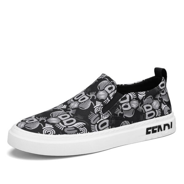 Spring And Autumn New Casual Canvas Lace-up Round Toe Shoes - Image 6