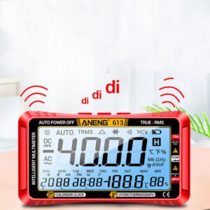 Full Screen Intelligent New Upgrade Three-in-one Calendar Temperature And Humidity Multimeter Multi-function One-click Switch Electrician Special Table