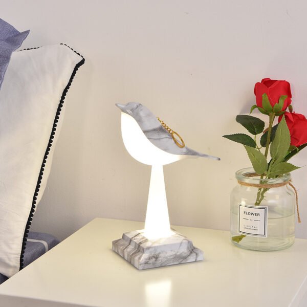 Bedroom Bedside Bird Square Night Light Charging Touch - Image 3