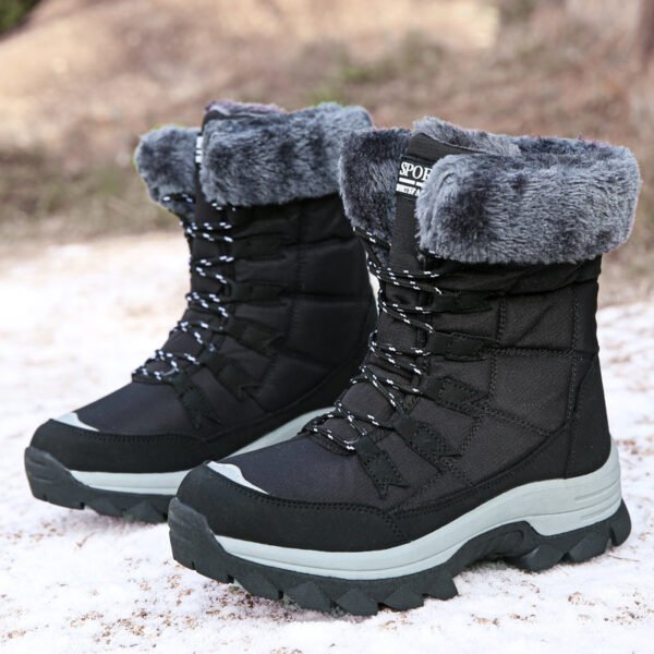 Velvet Warm Cotton Snow Boots High Cotton-padded Shoes - Image 8