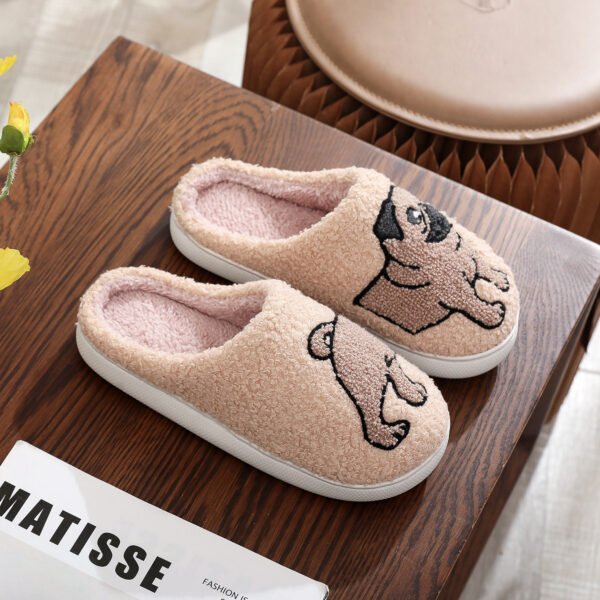 Cotton Slippers Women's Home Winter Animal Embroidery Warm - Image 6