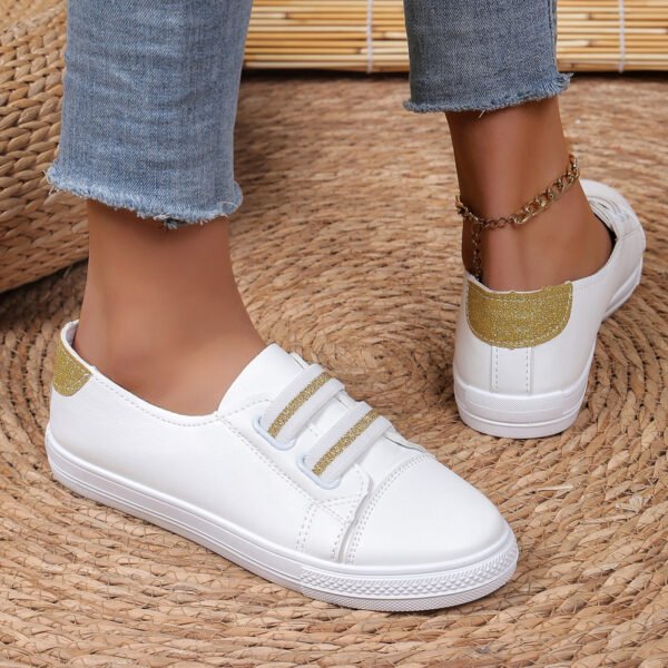 White Shoes Casual Versatile Slip-on Lazy Low-cut Flat - Image 3