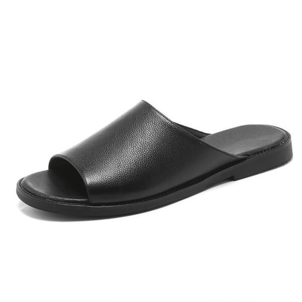 Men's Summer Leather Casual Sandal Slippers - Image 5