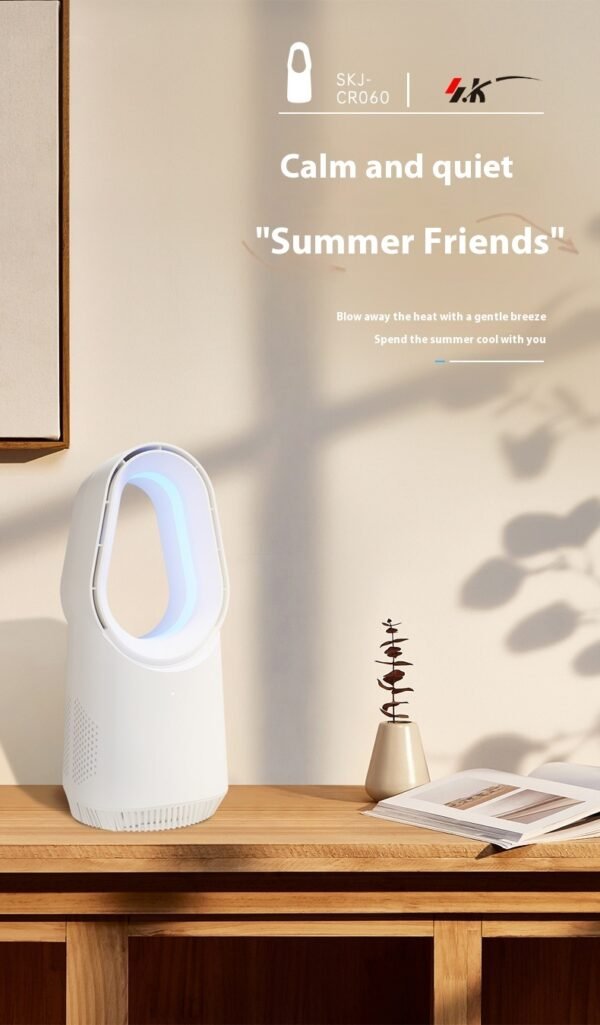 New SK Bladeless Fan Floor Home Electronic Fan Tower Fan Desktop Office Remote Control Wind - Image 10