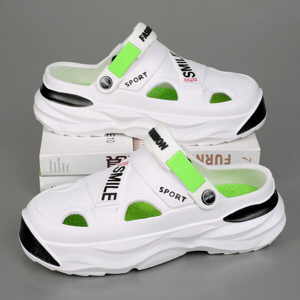 Beach Sandals Summer Men's Platform Non-slip Dual Purpose Sandals Outer Wear Outdoor Large Size Hole Shoes - Image 6