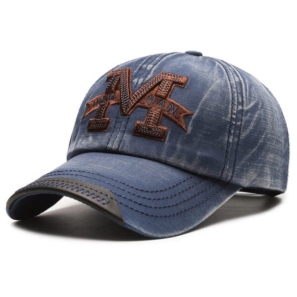 American Washed Denim Baseball Cap Couple Spring And Autumn - Image 7
