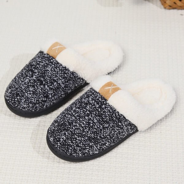 Fluffy Slippers Home Indoor Warm Thick-soled Cotton Slippers - Image 6